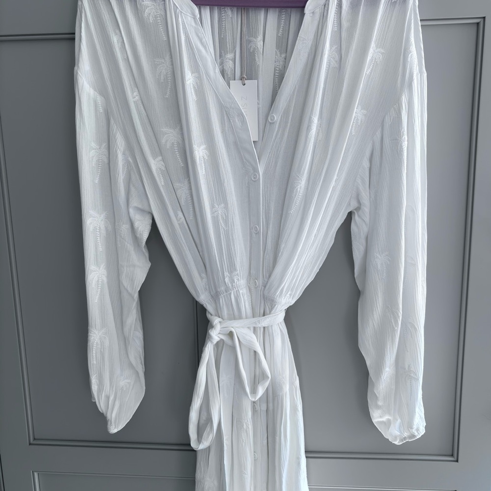 Z Supply Easy to Love Palm Dress with Belt size L.
